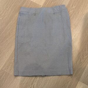 Cato Pencil Skirt | Monochrome Geometric Print | Size 6 | Minimalist Chic